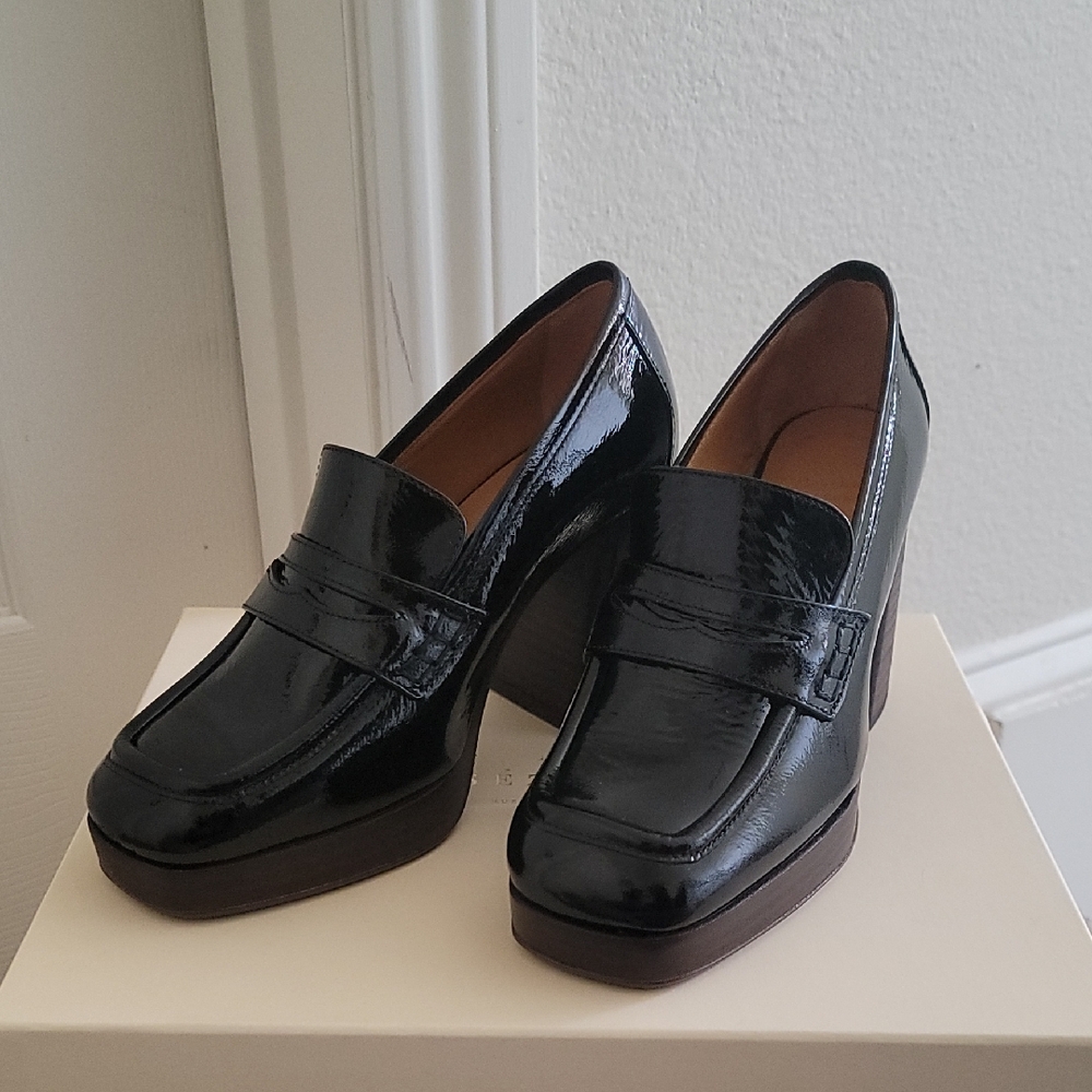 Sezane Jessie Loafers- Patent Black